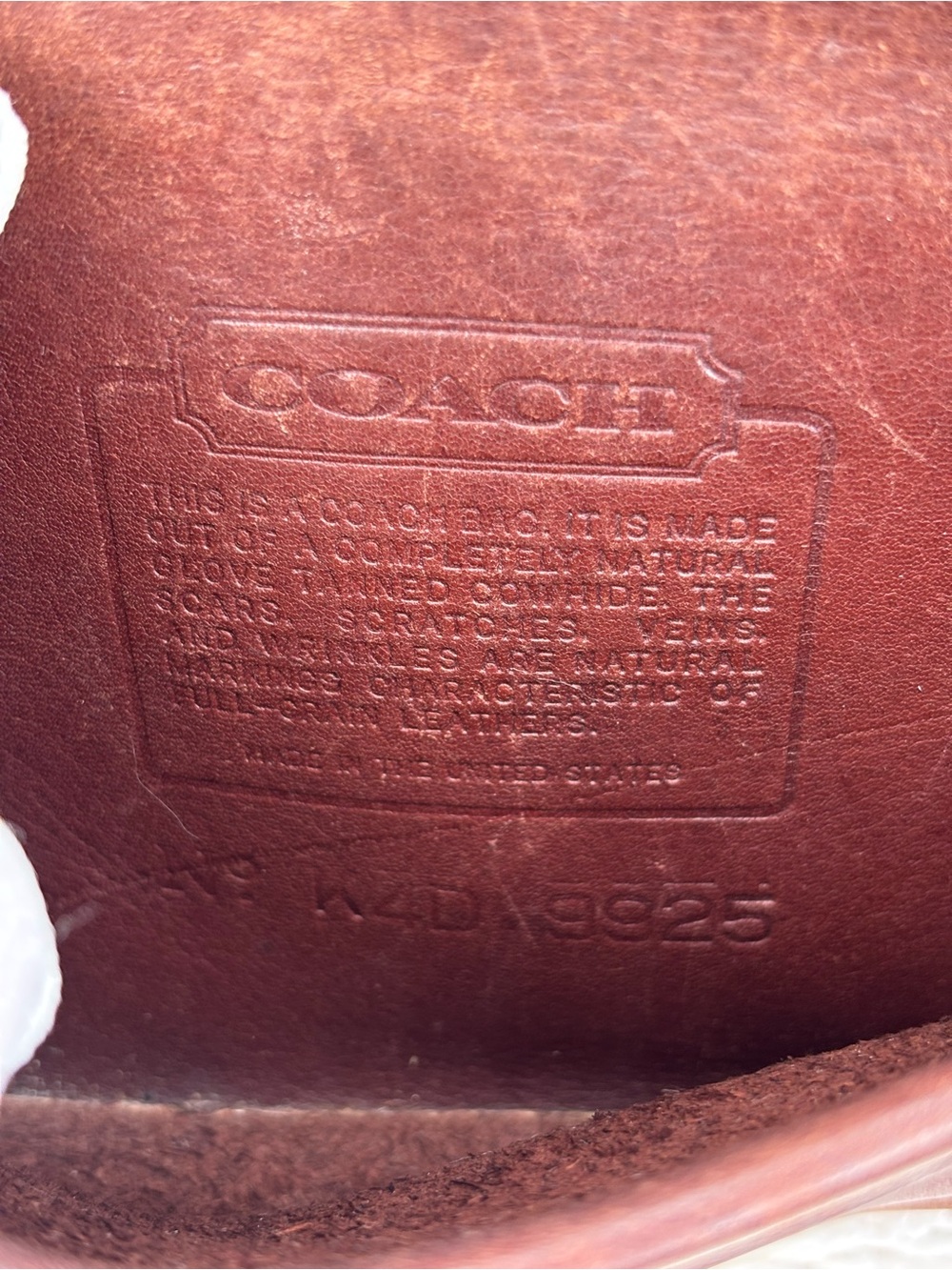 Vintage Coach Mahogany Leather Carnival Bag 9925 Crossbody Made In USA RARE - Picture 5 of 16